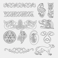 Collection of Celtic designs