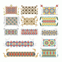 Interlaced ornaments from Russian manuscripts