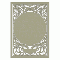 Ornamental frame from Alphonse Mucha’s painting