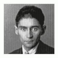 Parallel line drawing portraits  of Franz Kafka