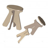 Collapsible stool plan