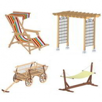 Free garden furniture and accessories plans
