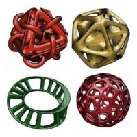Topological mesh modeling examples