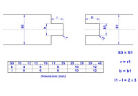 Dimensioning of tongue and groove joint