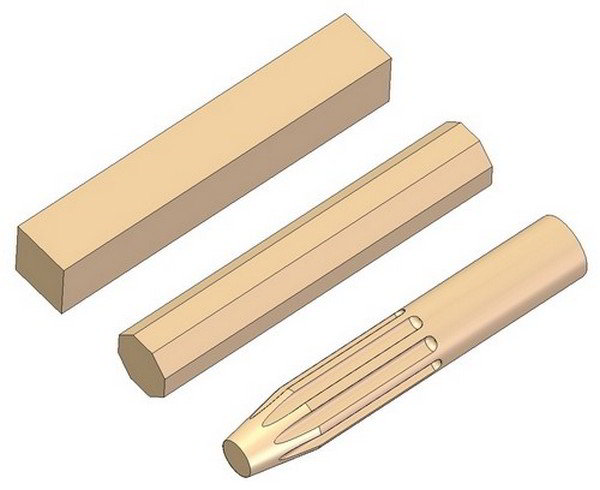 Drawboring - Wooden pins
